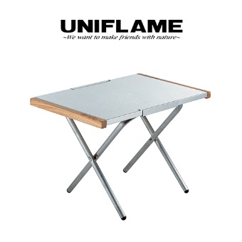[유니프레임] 파이어 테이블 M (UF-682104) - 열과 얼룩에 강하고 튼튼한 아웃도어 테이블
