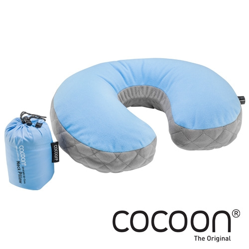 [코쿤] COCOON 코쿤 휴대용 울트라라이트 퀼팅 여행용 U자형 목베개 블루