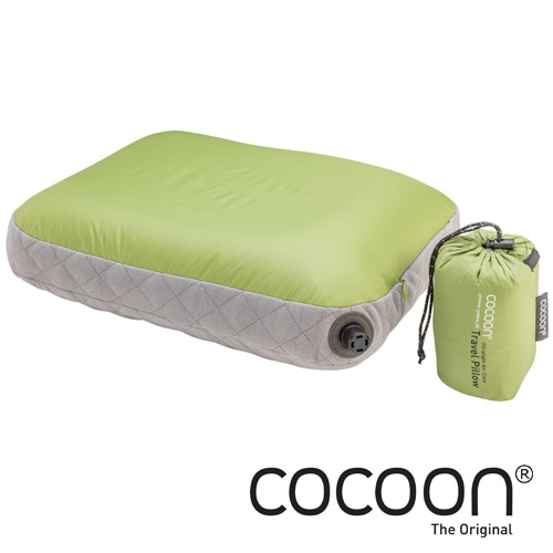 [코쿤] COCOON 코쿤 휴대용 울트라라이트 퀼팅 사각 여행용 베개 와사비